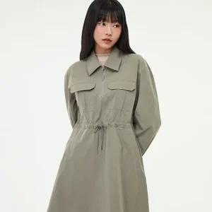 [made by LAP] 카고포켓 반집업 미니원피스 AQ1WO263