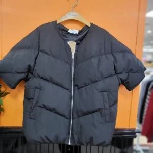 파파야 DP01 반팔 집업 패딩 점퍼 파파야 반팔 패딩 집업 베스트 점퍼 PNPRJP005A