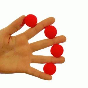 제이엘 빨강색스펀지볼(소2.5cm/대4.5cm) 4개입 교육마술 공마술 수업용도구 JL매직 마술도구