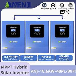 하이브리드 태양광 인버터, 3 상 병렬 60 ~ 500VDC, 높은 PV 충전기, 380v 그리드 타이 MPPT 와이파이 BMS