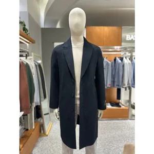 [갤러리아] [타임월드]바쏘 카멜 100% 핸드메으드 싱글 롱코트 블랙컬러 BSY4CJ37ABK