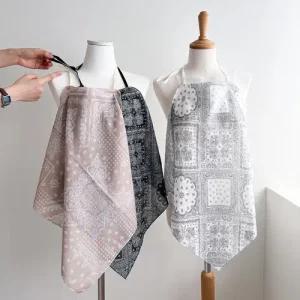 손수건 앞치마 목걸이 페이즐리 반다나 나혼산 범준 미니 여성 아사 면 100% 국내생산
