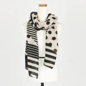 [샵앤][샵앤] 도트 여성 가을신상 패션 직사각 롱 스카프 DRN-WSC-0774-아이보리