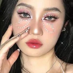 페이스 얼굴 큐빅 쥬얼 스티커 6종 [대용량 쥬얼리 큐빅스티커 페스티벌 분장 주얼리 보석 발표회 크리스탈