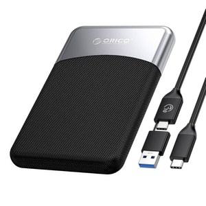 1TB 외장 SSD(2-in-1 USB C 케이블 ), 휴대용 솔리드 스테이트 드라이브 3.2 1세대 최대 460MB/s, 먼지 및 낙하 저항성, USB-C 스마트폰, PC, 태블릿, 랩탑을 위한 신뢰할 수 있는 스토리지 - M25PRO