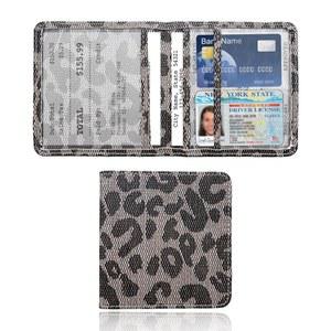 오제니 자동차 등록 및 보험 소유자, 5.23인치 x 5.08인치 프리미엄 글러브 박스 정리함, 카드용 지갑 케이스 액세서리, 문서, 운전면허증(레오파드)