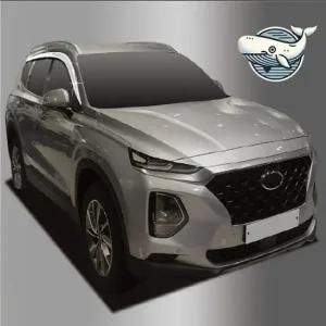 싼타페 크롬 도어바이져 6개 외부 보호 커버 싼타페TM선바이저 자동차선바이저 차량용선바이저