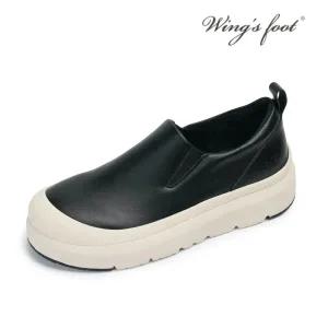 [롯데백화점]윙스풋 남성 LOON 천연소가죽 키높이 쿠션 슬립온 (W708001QC-M-EGR)