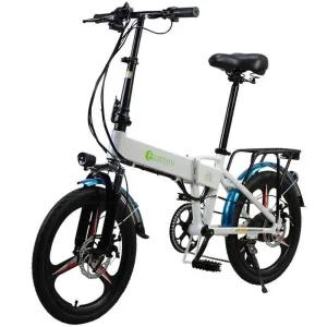 전기자전거 출퇴근 여성용 라이딩 전기 소형 바이크 18인치블랙-직접충전 48V7A 50KM주행