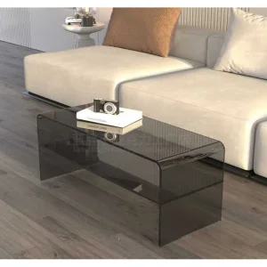 거실테이블 아크릴 사각 투명 티 테이블 커피 탁자 투명 테이블-80x40x40cm