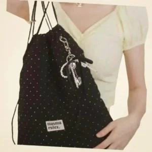 마스마룰즈 Gym sack string bag _Twilight black