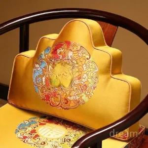 전통 보료 쿠션 팔걸이 오룡 등받이 인테리어