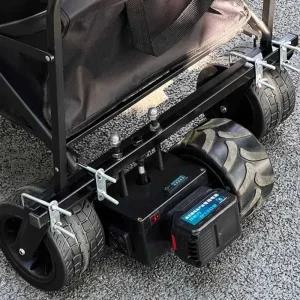 캠핑 전동 웨건 차박 리모컨 보조 짐카트 주행 바퀴 트레일러 낚시