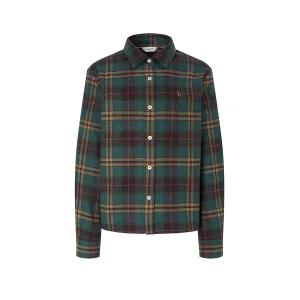 [롯데백화점]헤지스레이디스 크롭 루즈핏 체크 셔츠 HSSH5D905