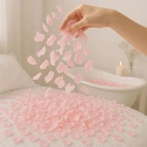 플라워샤워 꽃잎 1000매 웨딩 촬영 컨페티 컴페티 장미 조화 결혼식 종이 꽃가루 프로포즈