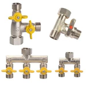 수도분배기 수도꼭지 세탁기 2구 3구 양갈래 호스 연결