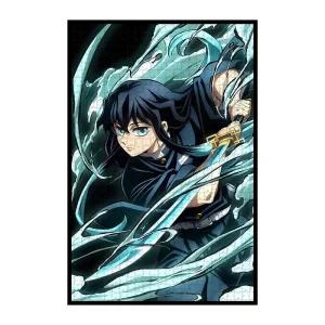 귀멸의 칼날 안주 토키토 무이치로 1000피스 퍼즐 스트레스 해소 귀칼 인테리어 굿즈 액자포함