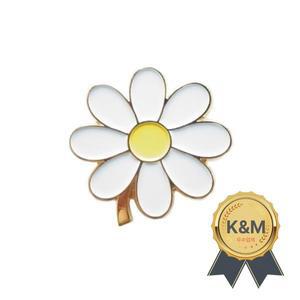 작은 데이지 꽃 배지 패션 브로치 핀 여성 사용자 정의 컬렉션 선물-(10 개/몫)