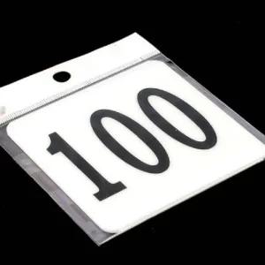 [VCMQPSNX]사각 숫자판 아크릴 번호판 1P 100mm 51-100