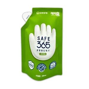 고품질 해피홈 핸드워시 손 세정제 그린샤워향 리필 200mL 손세정워시 위생용품 세정용품 손세척제 WD441F