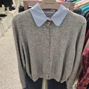 올리비아로렌 HC14 레이어드 셔츠 니트 가디건  VOCBC4WA416