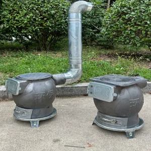 주물 난로 옛날 화목 무쇠 연통 장작 화덕 시골 화로