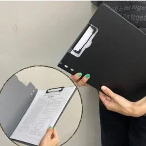 [셀러에이드]A4 세로 집게 학교 결재판 서류판 덮개 커버 클립 보