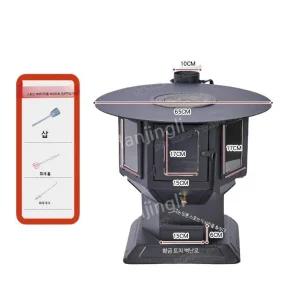 장작 벽난로 가스화 난방로 삼면 오븐 빌라 가정용 로스팅 스토브 화재 농촌 실내 보기 불꽃