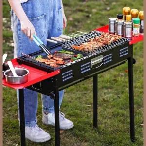 무연 숯불 바베큐그릴 가정용 캠핑용 야외 휴대용 구이기 탄소로 접이식 구조