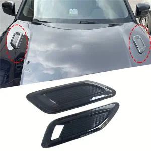 본넷덕트 후드 에어덕트 공기 흡입 벤트 엔진 장식 측면 배출구 스푼 모양 배기 범용 외부 액세서리 2 개