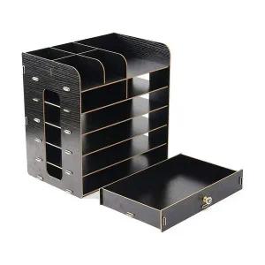 [셀러에이드]필오피스 서류보관 데스크 정리함 FN01(블랙) DIY