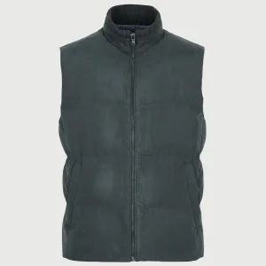 [대구백화점] [트레몰로]남성 니트에리 스웨이드 패딩조끼(QC3Z8311-B)