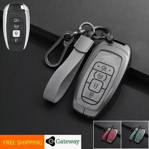 링컨 MKZ MKC 네비게이터 콘티넨탈을위한 새로운 럭셔리 가죽 자동차 키 케이스 커버