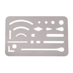 지우개판 스테인레스 스틸 아톰 문구 사무 생활 자 직자 각도기 제도용