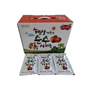 [영주 맛있는 맑은 싱싱 생사과즙] 햇살 가득한 순수 사과즙(120ml, 50포)