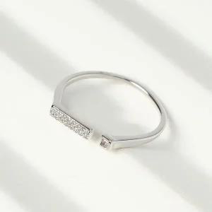 [콩심팥심]은반지 실버925 백금도금 큐빅 오픈링 반지