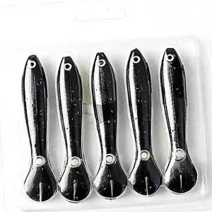 [콩심팥심]미꾸라지 루어 5p세트 블랙 배스낚시 광어낚시 배스웜