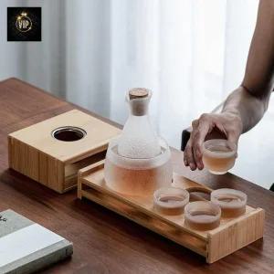 가정 식당 반투명 유리 청주 이자카야 도쿠리 사케 세트