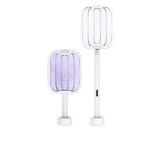 강력 전기 모기채 USB 충전 접이식 긴 파리채 휴대용