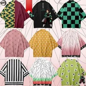 귀멸의칼날 코스프레 반팔 티셔츠 탄지로 젠이츠 시노부 의상