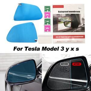 사이드미러테슬라 호환 모델 호환 3 Y S x용 자동차 백미러 필름 방수 안개 방지