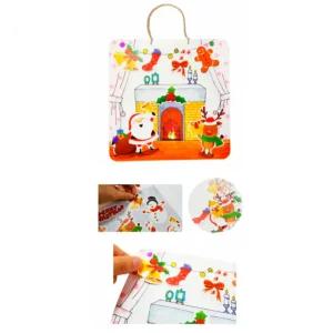 12월 크리스마스 성탄절액자만들기DIY 4인세트 스티커붙히고 그림그리기 창의미술