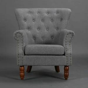 엔틱 1인쇼파 디자인 라운지 인용 빈티지 짙은 벨벳