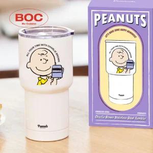 찰리브라운 이중 진공 스텐 텀블러 600ml 보틀 휴대용물병 휴대용