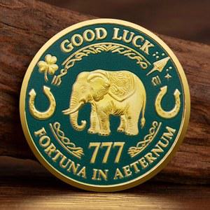 기념 주화 코인 금도금 클로버 기념 주화 행운의 포르투나 영원한 기념 주화 집 장식