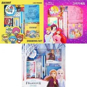 [셀러에이드]카트라이더 프린세스 고급 그리기세트 포장 겨울왕국