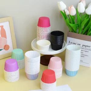 카페 일회용 머핀틀 용기 포장 디저트 타르트 매장용 종이컵