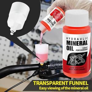 EZmtb 60ML 자전거 브레이크 미네랄 오일 고성능 산악 자전거 윤활 오일 세트 Shiman이 포함된 유압 디스크