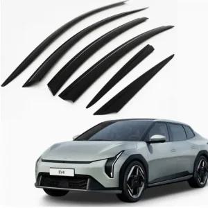 오토크로바 EV4 블랙 도어 선바이저 6pcs 창문 빗물받이 썬바이져 EV4선바이저 EV4빗물받이