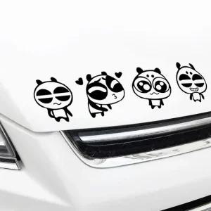 자동차 초보운전용 희망 다중이판다 차량 스티커 유아용 안전경고 초보운전 캐릭터스티커